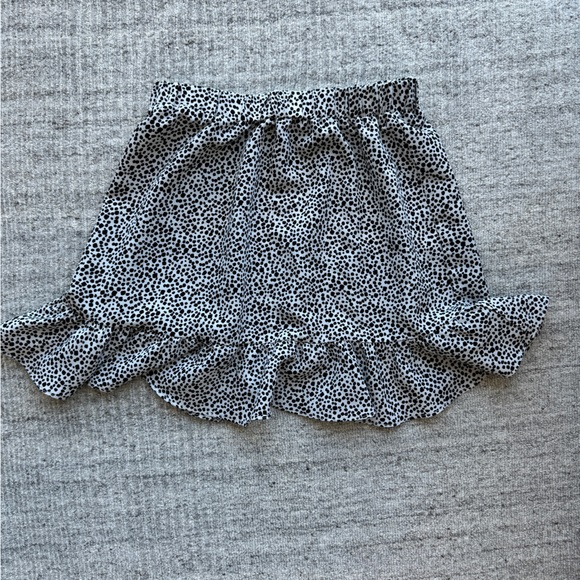 2 Black and White Polka Dot Ruffle Princess Polly Skirt - Picture 5 of 8